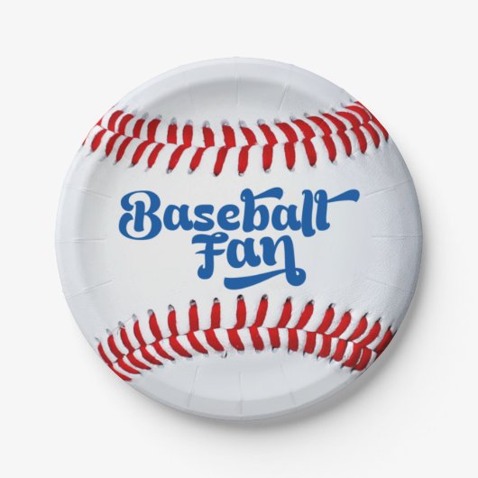 Baseball Fan Pappteller (Vorderseite)