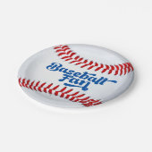 Baseball Fan Pappteller (Schrägansicht)