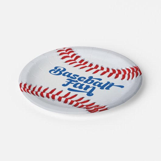 Baseball Fan Pappteller (Schrägansicht)