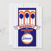 Baseball-Fan-Party Einladung (Rückseite)