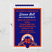 Baseball-Fan-Party Einladung (Vorne/Hinten)