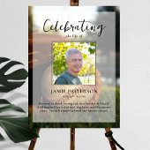 Baseball Fan Player Life Celebration Foto Beerdigu Poster