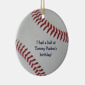 Baseball Fan-tastic_autograph-style Gastgeschenk Keramikornament (Rechts)