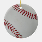 Baseball Fan-tastic_autograph-style Gastgeschenk Keramikornament (Hinten)
