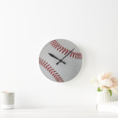 Baseball Fan-tastic_pech perfekt Runde Wanduhr (Zuhause)