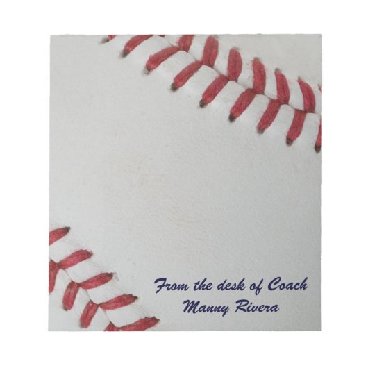Baseball Fan-tastic_pechperfect_personalisiert Notizblock (Vorderseite)