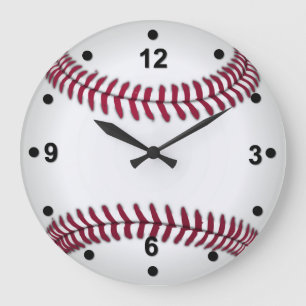 Baseball - Fan-Wanduhr Große Wanduhr