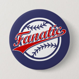 Baseball Fanatic Button