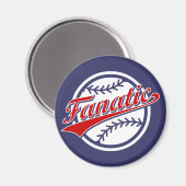 Baseball Fanatic Magnet (Vorderseite/Rückseite)