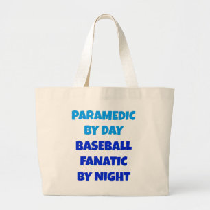 Baseball Fanatic Paramedic Jumbo Stoffbeutel