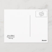 Baseball-Fang-Kunst Postkarte (Rückseite)