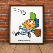 Baseball fangen poster