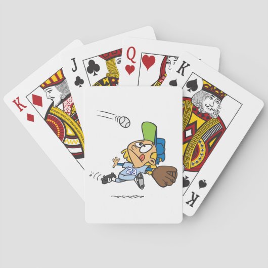 Baseball fangen spielkarten (Rückseite)