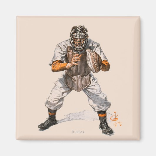 Baseball-Fänger Magnet (Vorne)