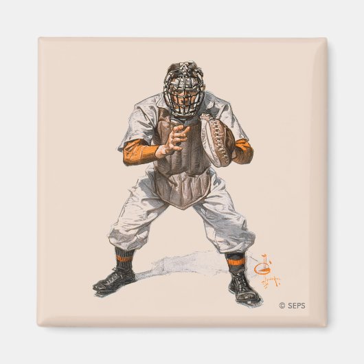 Baseball-Fänger Magnet (Vorne)