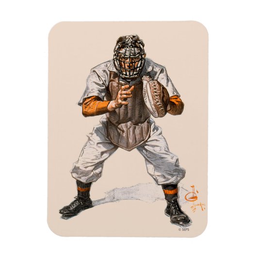 Baseball-Fänger Magnet (Vertikal)