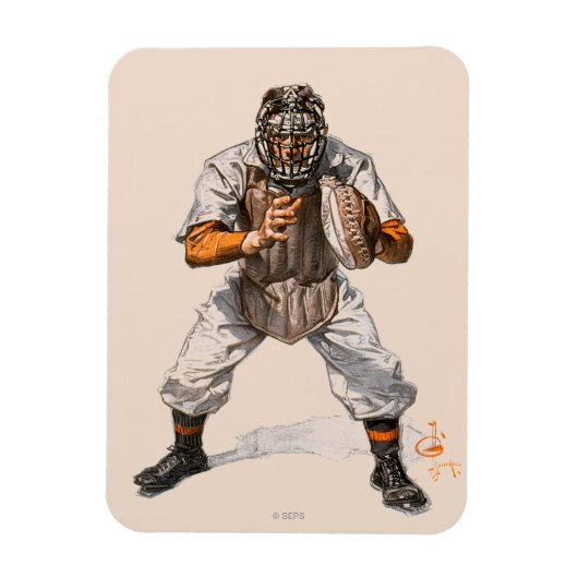 Baseball-Fänger Magnet (Vertikal)