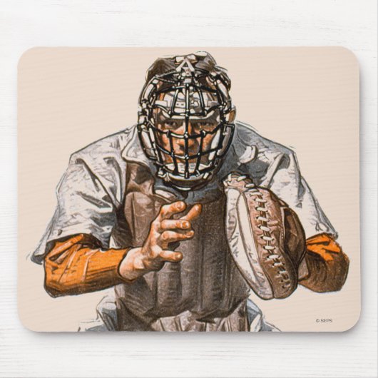 Baseball-Fänger Mousepad (Vorne)