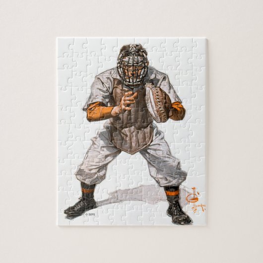 Baseball-Fänger Puzzle (Vertikal)