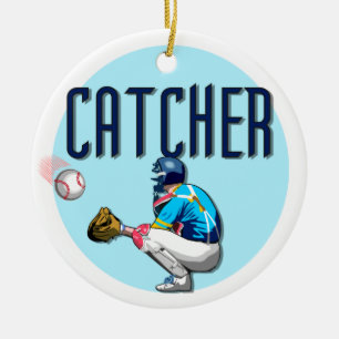 Baseball-Fänger-T - Shirts und Geschenke Keramik Ornament