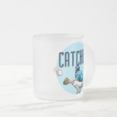 Baseball-Fänger-T - Shirts und Geschenke Mattglastasse (VorderseiteRechts)