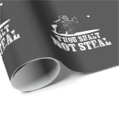 Baseball-Fänger-Witz - Tausend Shalt nicht stehlen Geschenkpapier (Rolleneckpunkt)