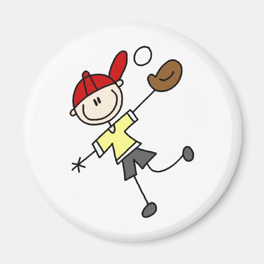 Baseball Fangkugel Magnet (Vorne)