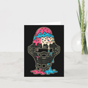 Baseball-Fangmasken-Eiscreme-Tropfen-Baseball-Jung Karte
