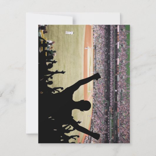 Baseball Fans Einladungen (Vorderseite)