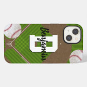 Baseball Fans iPhone Hülle (Rückseite (Horizontal))