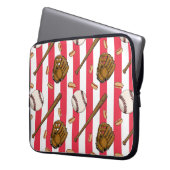 Baseball-Fans Laptop-Hülle Laptopschutzhülle (Vorderseite Links)