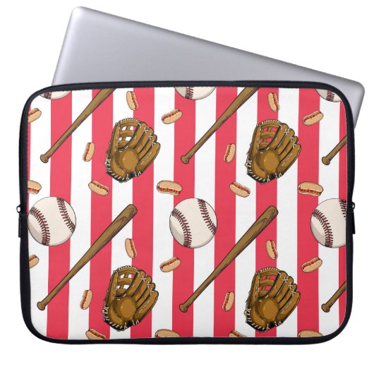 Baseball-Fans Laptop-Hülle Laptopschutzhülle (Vorderseite)
