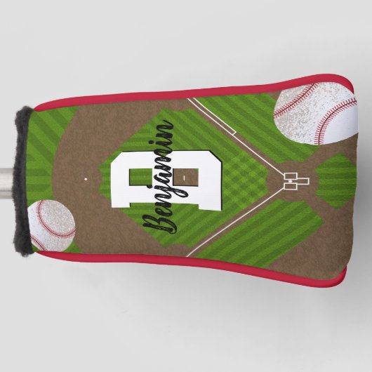 Baseball Fans Putter Golf Headcover (Vorderseite)