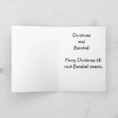 Baseball-Fans Weihnachten (Innenseite)