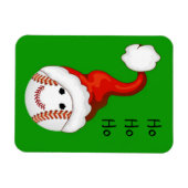 Baseball-Fans Weihnachten Magnet (Horizontal)