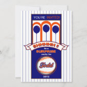 Baseball-Fanüberraschung Geburtstagseinladung Einladung (Rückseite)
