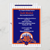 Baseball-Fanüberraschung Geburtstagseinladung Einladung (Vorne/Hinten)