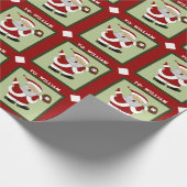 Baseball-Feiertagsgeschenk Geschenkpapier (Ecke)
