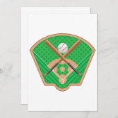 Baseball-Feld-Einladungen Einladung (Vorne/Hinten)