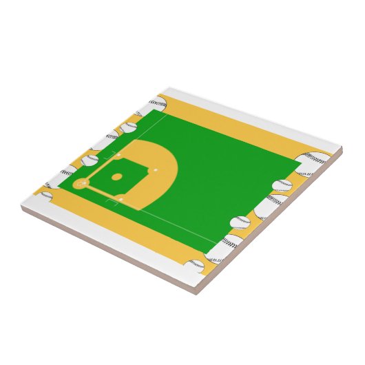 Baseball-Feld Fliese (Seite)