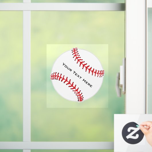 Baseball-Fensterklammer Fensteraufkleber (Zuhause)
