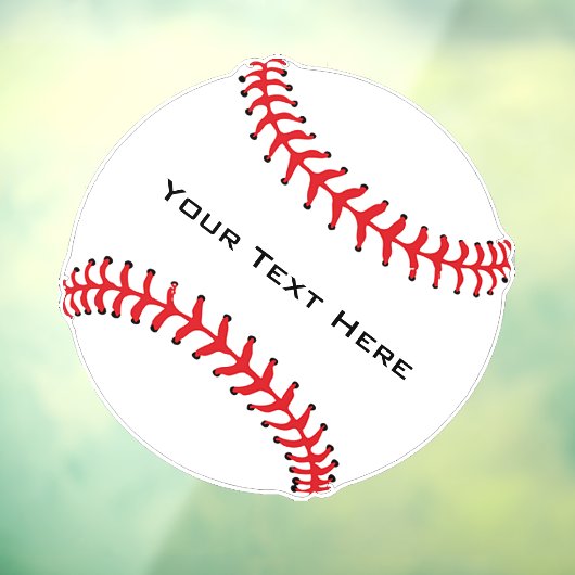 Baseball-Fensterklammer Fensteraufkleber (Blatt 3)