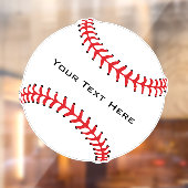 Baseball-Fensterklammer Fensteraufkleber (Blatt 2)