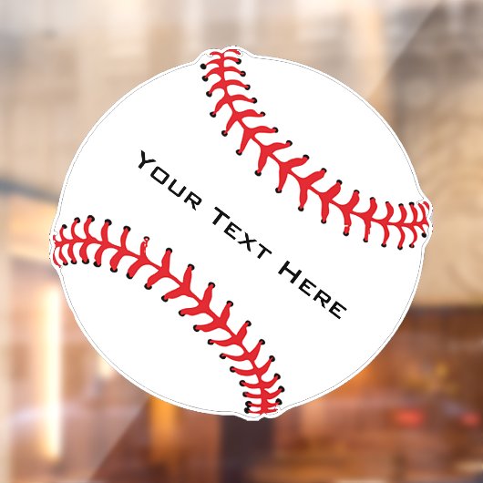 Baseball-Fensterklammer Fensteraufkleber (Blatt 2)