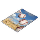 Baseball Field, Baseball in Air Notebook Notizblock (Linke Seite)