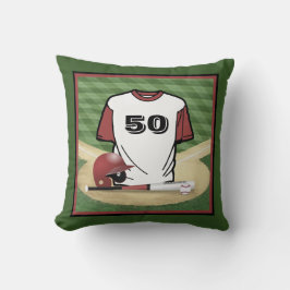Baseball Field Custom Jersey Nummer Kissen