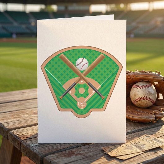Baseball Field Grußkarten Karte