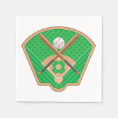 Baseball Field Paper Napkins Serviette (Vorderseite)