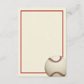 Baseball Field Pass - Hochzeitskarte Begleitkarte (Rückseite)