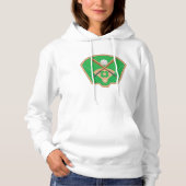 Baseball Field Womens Hoodie (Vorderseite)